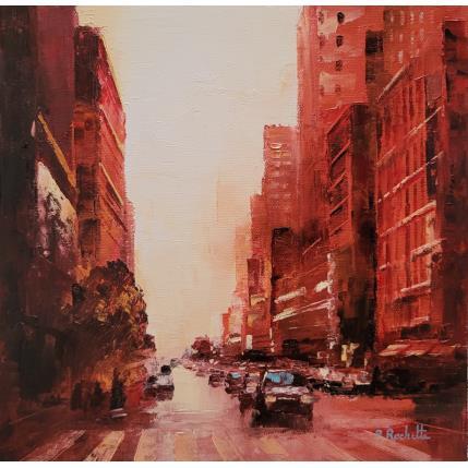 Peinture Flamboiement par Rochette Patrice | Tableau Figuratif Huile Urbain