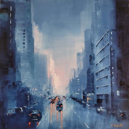 Peinture Couleurs éphémères  par Rochette Patrice | Tableau Figuratif Huile Urbain