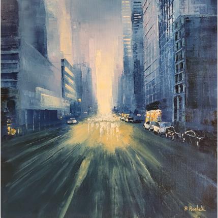 Peinture Lumineuse perspective  par Rochette Patrice | Tableau Figuratif Huile Urbain