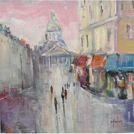 Peinture Avenue à Paris par Yavru Irfan | Tableau Figuratif Huile