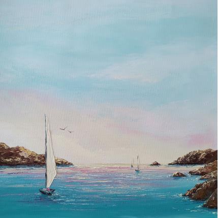 Peinture C'est une belle journée par Blandin Magali | Tableau Figuratif Huile Paysages