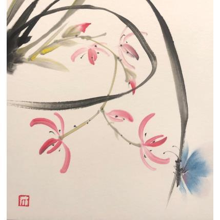 Peinture Le papillon par De Giorgi Mauro | Tableau Figuratif Encre Animaux