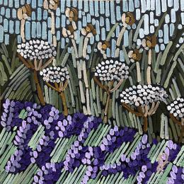 Peinture summer in the gerden par Dmitrieva Daria | Tableau Abstrait Acrylique Nature