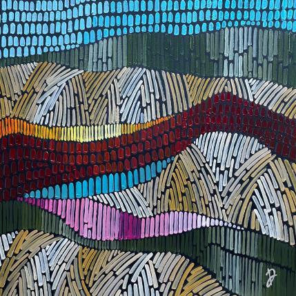 Peinture night bloom 4 par Dmitrieva Daria | Tableau Abstrait Acrylique Nature