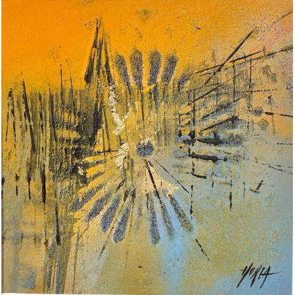 Peinture Shiny Blue - Cathédrale de Strasbourg par Horea | Tableau Figuratif Huile Urbain