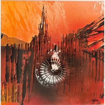 Peinture La précieuse - Cathédrale de Strasbourg par Horea | Tableau Figuratif Huile Urbain