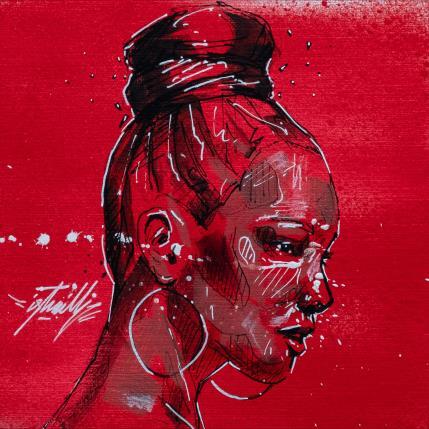 Peinture Amina par Istraille | Tableau Figuratif Acrylique Portraits