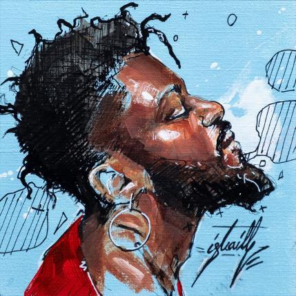 Peinture Braima par Istraille | Tableau Figuratif Acrylique Portraits