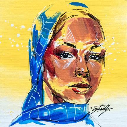 Peinture Hadjira par Istraille | Tableau Figuratif Acrylique Portraits