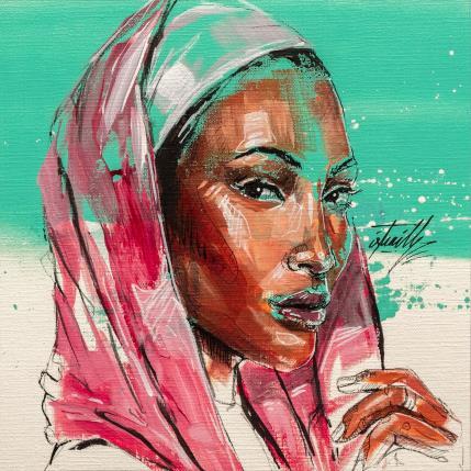 Peinture Djenebou par Istraille | Tableau Figuratif Acrylique Portraits