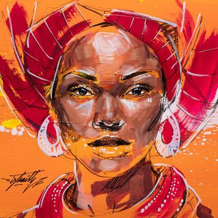 Peinture Dounya par Istraille | Tableau Figuratif Acrylique Portraits