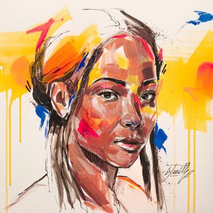 Peinture Efigenia par Istraille | Tableau Figuratif Acrylique Portraits