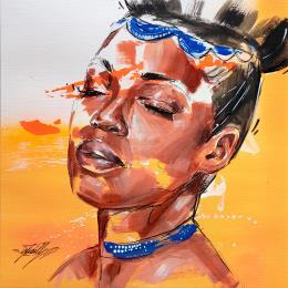 Peinture Nirmala par Istraille | Tableau Figuratif Acrylique Portraits