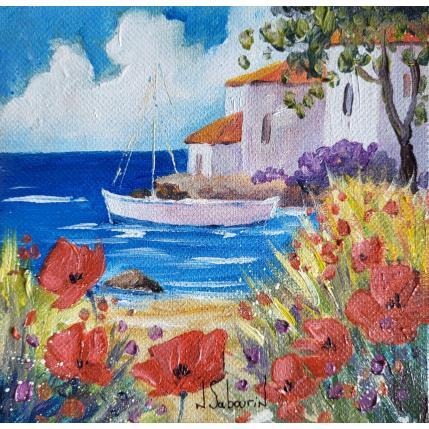 Peinture Douceur méditerranéenne  par Sabourin Nathalie | Tableau Figuratif Huile Paysages