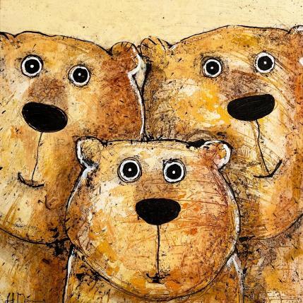 Peinture Boucles d'Or par Maury Hervé | Tableau Art Singulier animaux