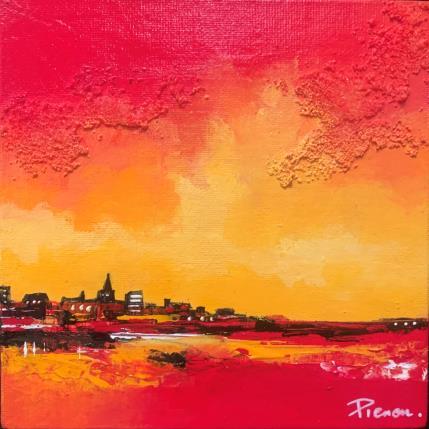 Peinture Landscape par Pienon Cyril | Tableau Abstrait Acrylique, Sable Paysages