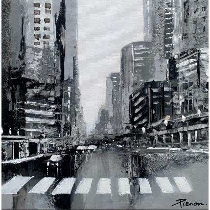 Peinture Black and White  par Pienon Cyril | Tableau Abstrait Acrylique, Sable Paysages