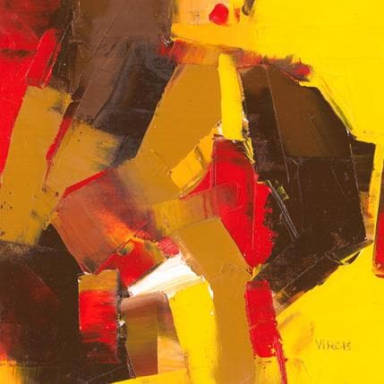 Peinture Coming soon par Virgis | Tableau Abstrait Huile minimaliste