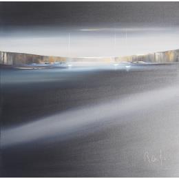 Peinture Ambiance marine 57 par Roussel Marie-Ange et Fanny | Tableau Figuratif Huile Marine, Minimaliste