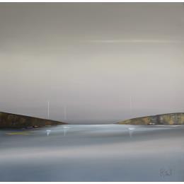 Painting Instant d'émotion 57 by Roussel Marie-Ange et Fanny | Painting Figurative Oil Marine, Minimalist