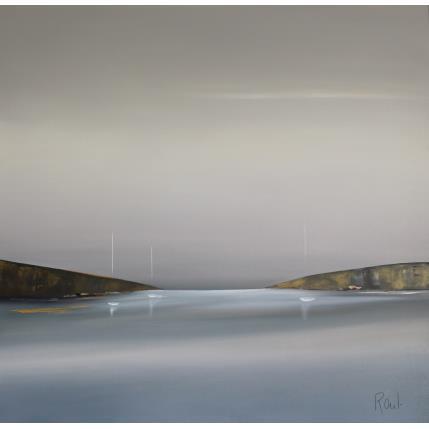 Painting Instant d'émotion 57 by Roussel Marie-Ange et Fanny | Painting Figurative Oil Marine, Minimalist