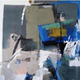 Pintura In the shade por Virgis | Pintura Abstract Oil Minimalist