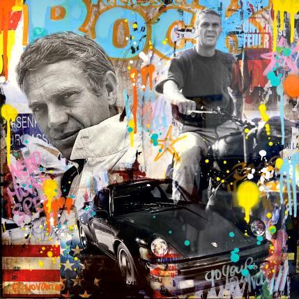 Peinture Rock Steve par Novarino Fabien | Tableau Pop-art Collage Icones Pop