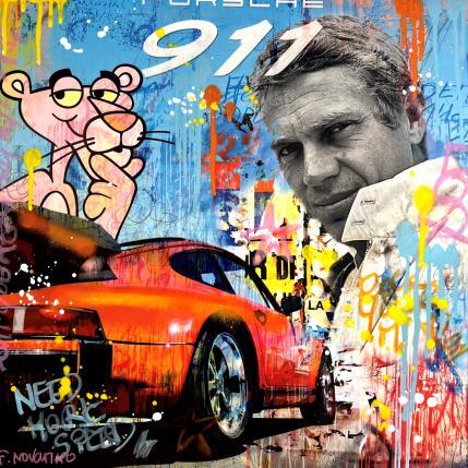 Painting Super Steve by Novarino Fabien | Painting Pop-art Gluing Pop icons