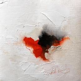 Gemälde De l'infinie douceur von Dumontier Nathalie | Gemälde Abstrakt Öl Minimalistisch