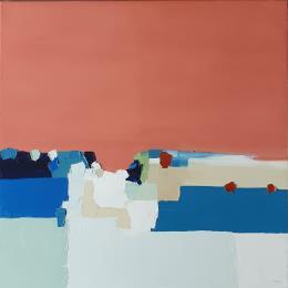 Painting Harmonie by Hirson Sandrine  | Painting Abstract Landscapes, Minimalist, Nature