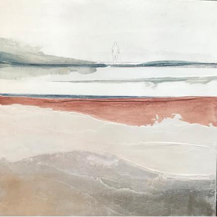 Peinture CHAMPAGNE SUPERNOVA par Roma Gaia | Tableau Art naïf Acrylique, Sable Minimaliste