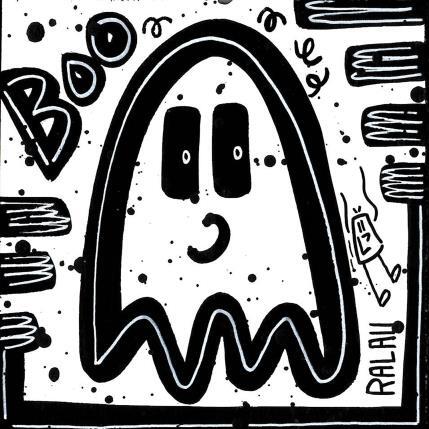 Painting Boo by Ralau | Painting Pop-art Acrylic, Posca Life style