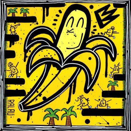 Peinture Banana party par Ralau | Tableau Pop-art Acrylique, Posca Nature