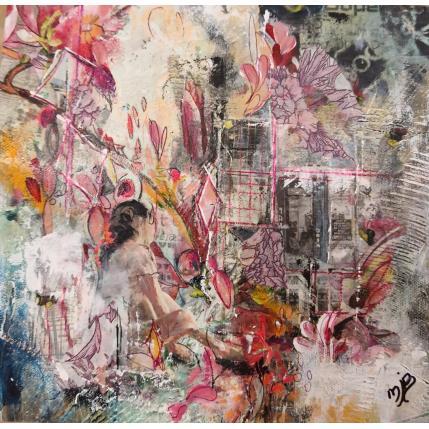 Painting Le futur proche by Bergeron Marie-Josée | Painting Surrealism Acrylic, Gluing, Oil Pop icons