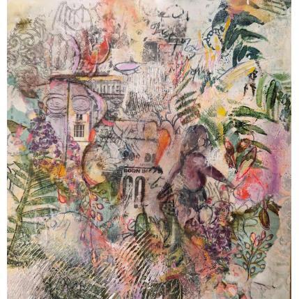 Painting Le grand palais by Bergeron Marie-Josée | Painting Surrealism Acrylic, Gluing, Oil Pop icons