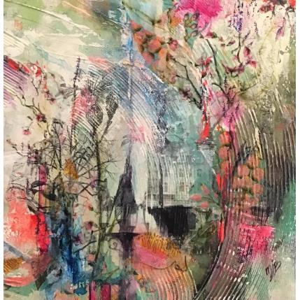 Painting Grandir plus haut by Bergeron Marie-Josée | Painting Surrealism Acrylic, Gluing, Oil Pop icons