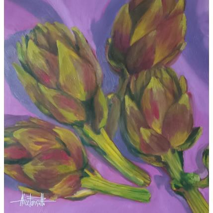 Peinture Quattro fiori par Parisotto Alice | Tableau Figuratif Huile Natures mortes