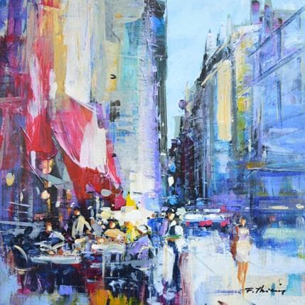 Painting Tournée générale by Frédéric Thiery | Painting Figurative Acrylic Landscapes