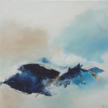 Peinture Echappée marine par Han | Tableau Abstrait Acrylique, Collage Nature