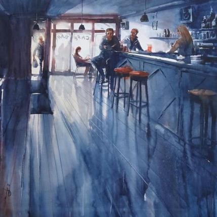 Peinture Que dire, que faire ? par Abbatucci Violaine | Tableau Figuratif Aquarelle Scènes de vie, Société