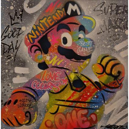 Peinture Mario par Kedarone | Tableau Pop-art Acrylique, Graffiti Icones Pop