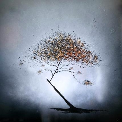 Gemälde Terra Nova von Rey Julien | Gemälde Figurativ Blattgold, Lack Natur