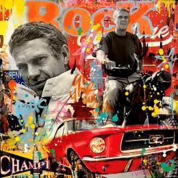 Painting STEVE LEGEND by Novarino Fabien | Painting Pop-art Gluing Pop icons