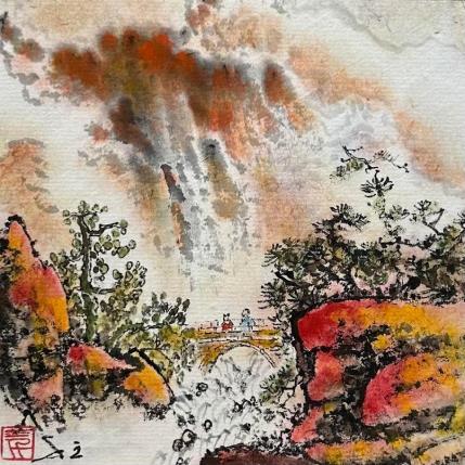 Gemälde Enthusiasm von Sanqian | Gemälde Figurativ Aquarell, Tinte