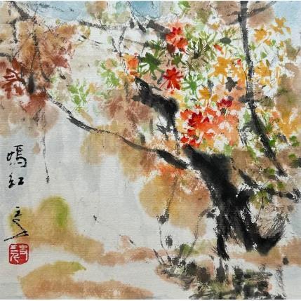 Gemälde Optimism von Sanqian | Gemälde Figurativ Aquarell, Tinte Pop-Ikonen