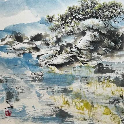 Gemälde Funny Land von Sanqian | Gemälde Figurativ Aquarell, Tinte