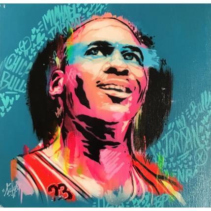 Peinture Michael Jordan  par Sufyr | Tableau Street Art Graffiti, Posca