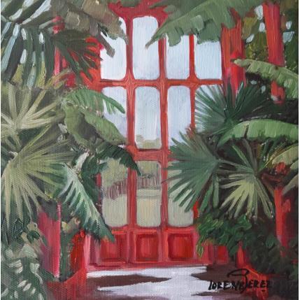 Peinture Petite veranda exotique par Lorene Perez | Tableau Figuratif Huile