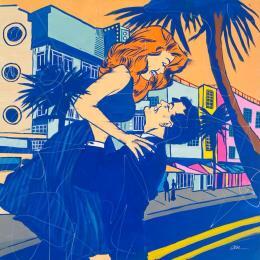 Painting Magie à Miami by Revel | Painting Street art Acrylic, Posca Cinema, Life style, Pop icons