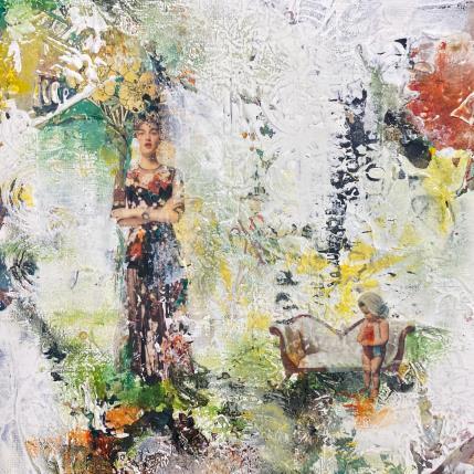 Painting Sans filet by Bergeron Marie-Josée | Painting Surrealism Acrylic, Gluing, Oil Pop icons